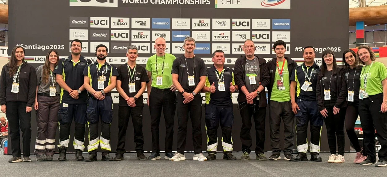 Clínica Universidad de los Andes acompañó a los mejores del mundo en el Mundial de Ciclismo en Pista en Chile